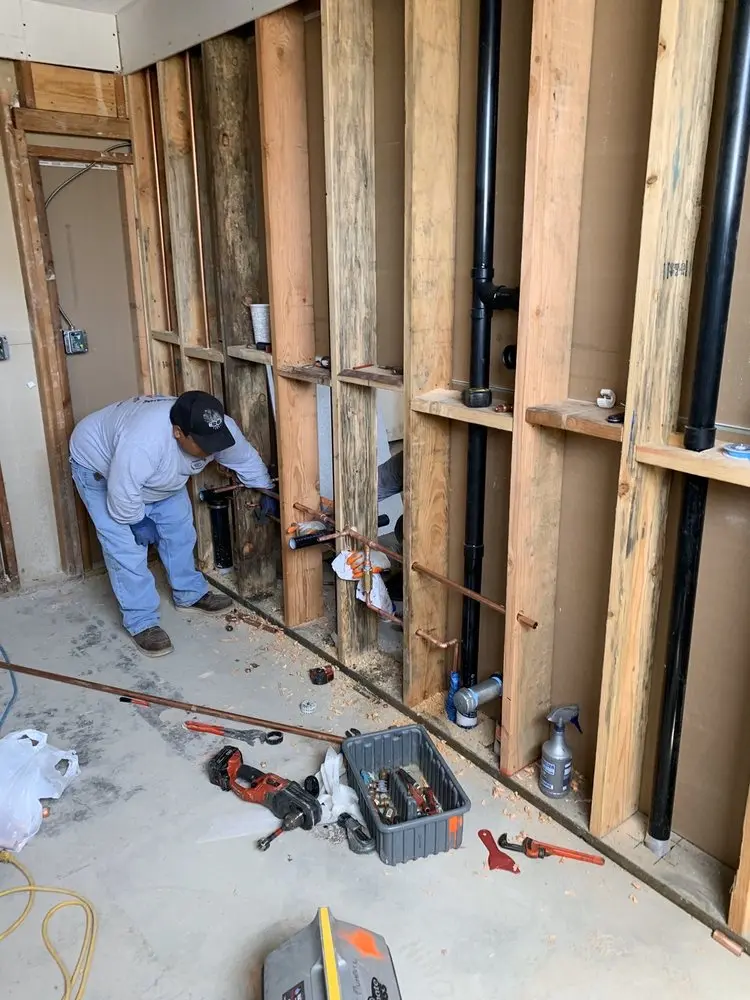 Commercial rough-in plumbing for Gas Line Repair in Wittmann